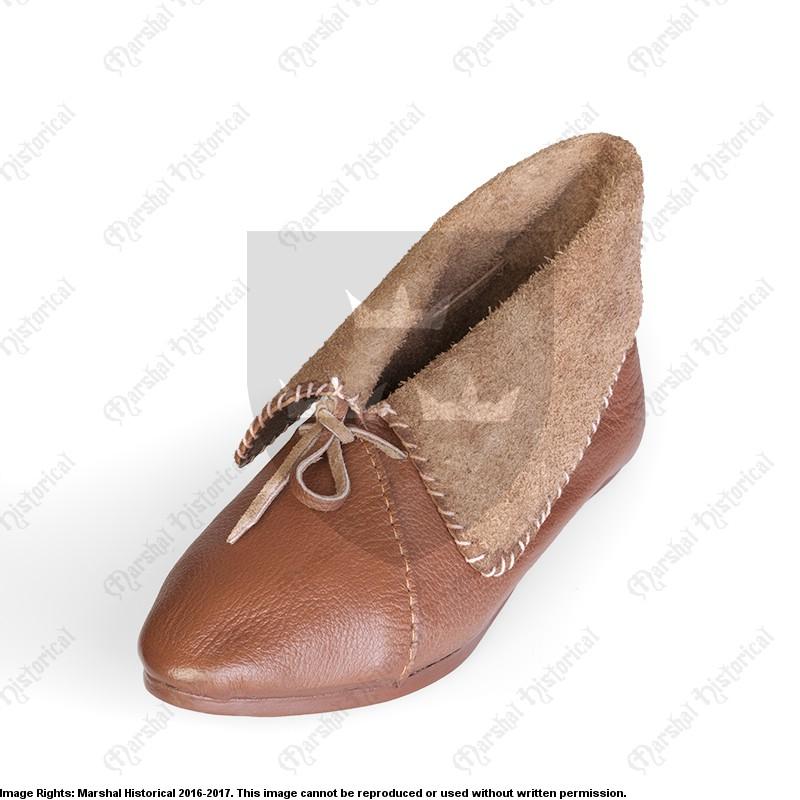 13th - 14th Cent. Medieval Shoes Brown - Image 4