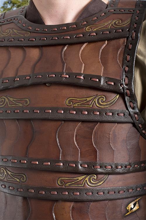 Celtic Leather Armour Lamellar Brown - Image 3