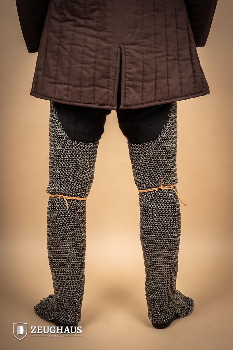 Chainmail Chausses Roundring 9mm Steel Oiled - Image 6