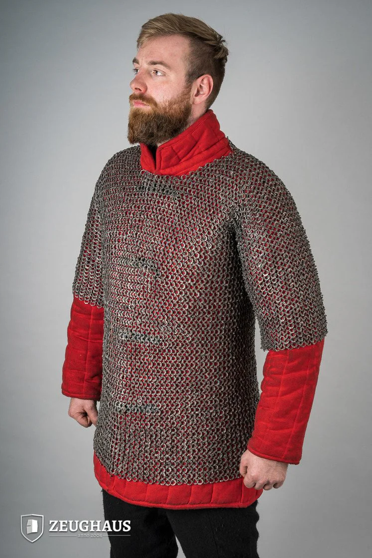 Chainmail Haubergeon Flatring Riveted 9mm Titanium - Image 3