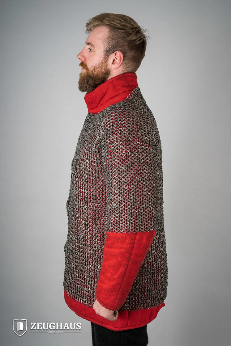 Chainmail Haubergeon Flatring Riveted 9mm Titanium - Image 4