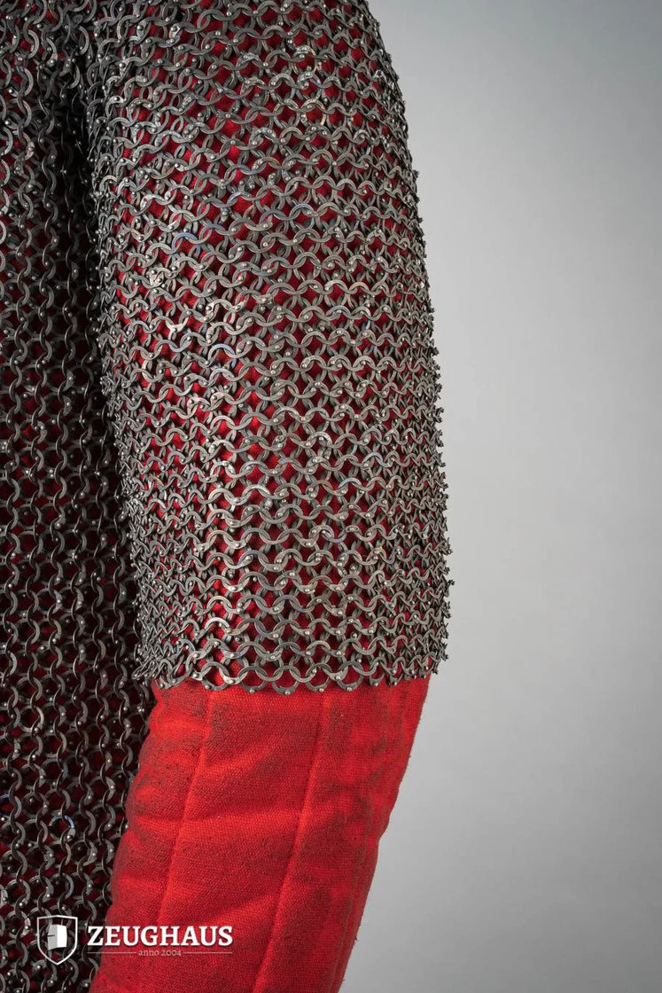 Chainmail Haubergeon Flatring Riveted 9mm Titanium - Image 5