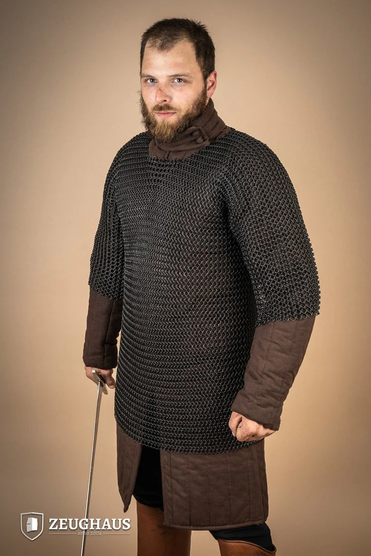 Chainmail Haubergeon Roundring 10mm Burnished - Image 3