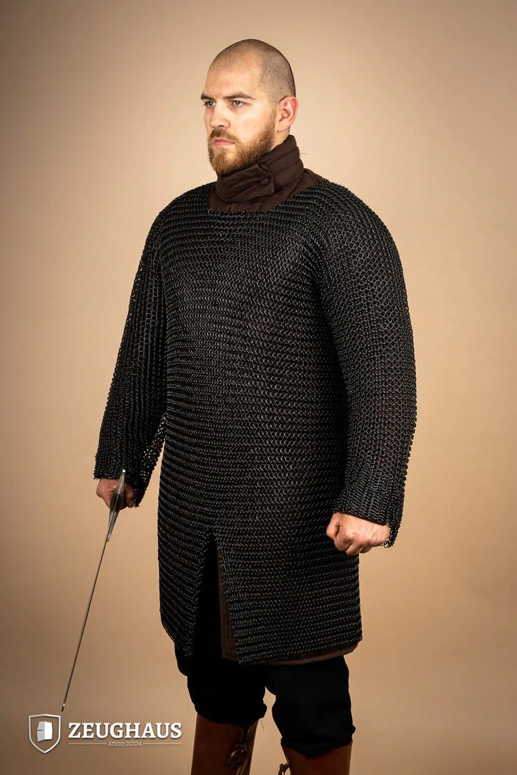 Chainmail Hauberk Roundring 10mm Burnished - Image 3