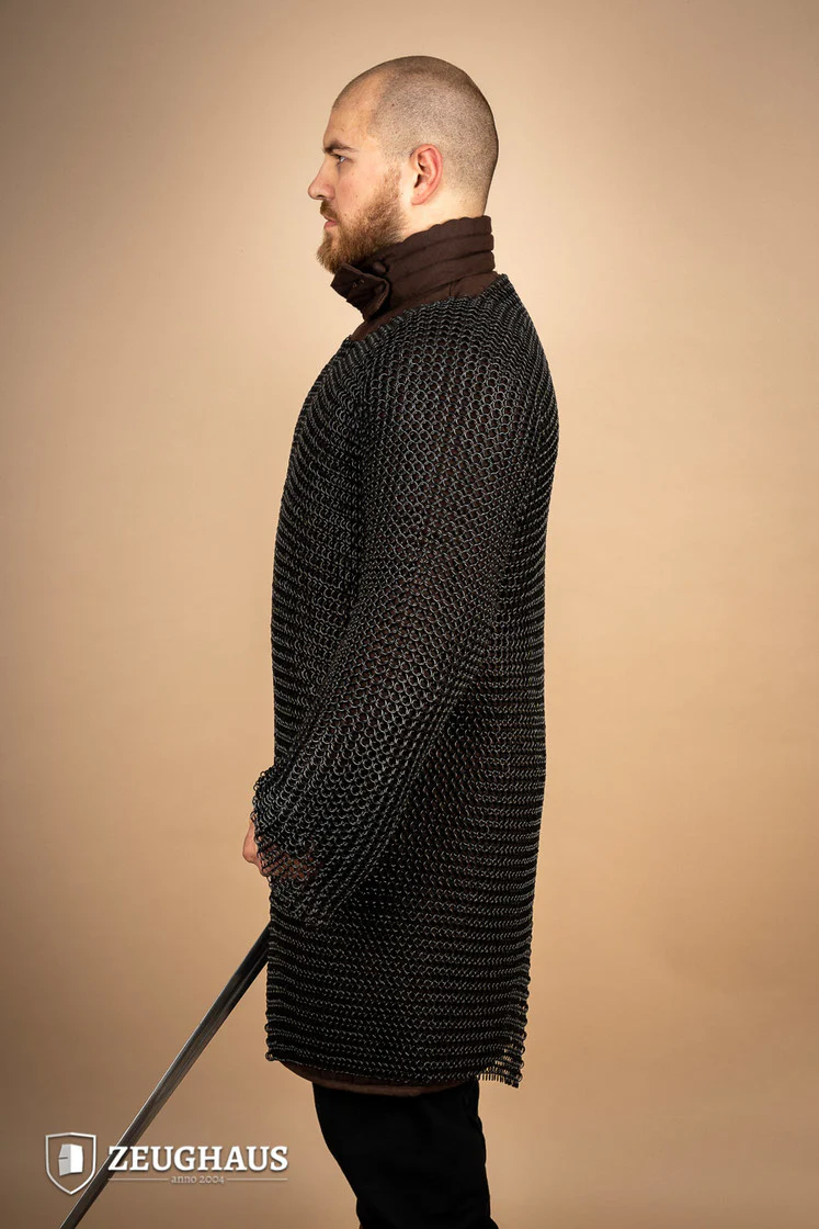 Chainmail Hauberk Roundring 10mm Burnished - Image 4