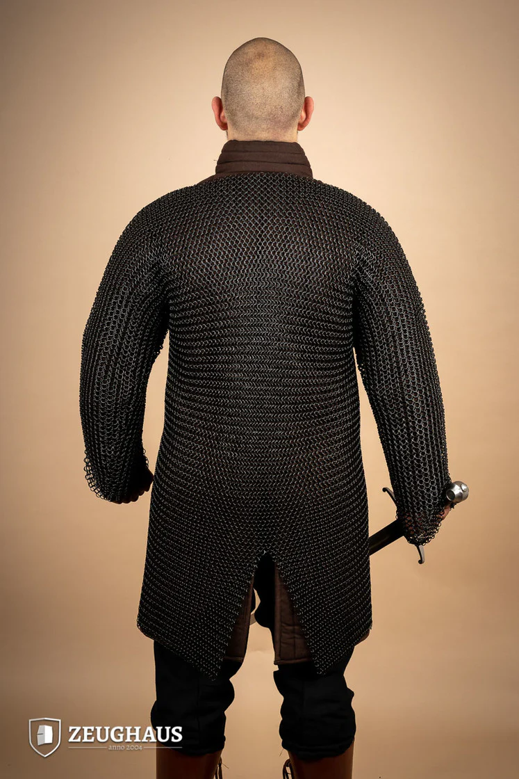 Chainmail Hauberk Roundring 10mm Burnished - Image 5