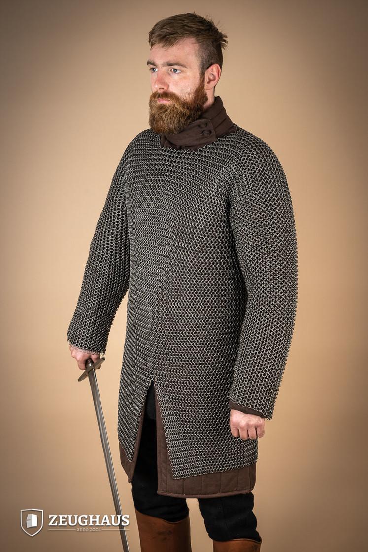 Chainmail Hauberk Roundring 9mm Steel Oiled - Image 3
