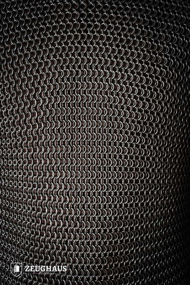 Chainmail Hauberk Roundring 9mm Steel Oiled - Image 6