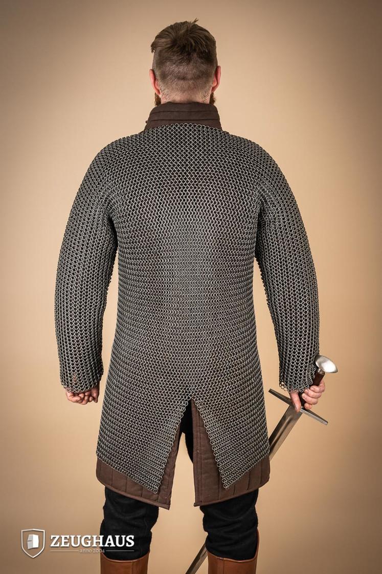 Chainmail Hauberk Roundring 9mm Steel Oiled - Image 7