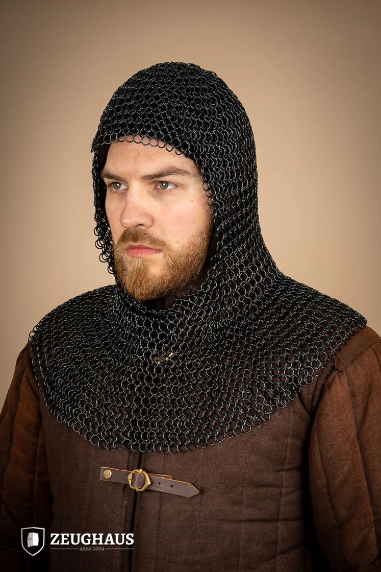 Chainmail Hood Roundring 10mm Burnished - Image 3