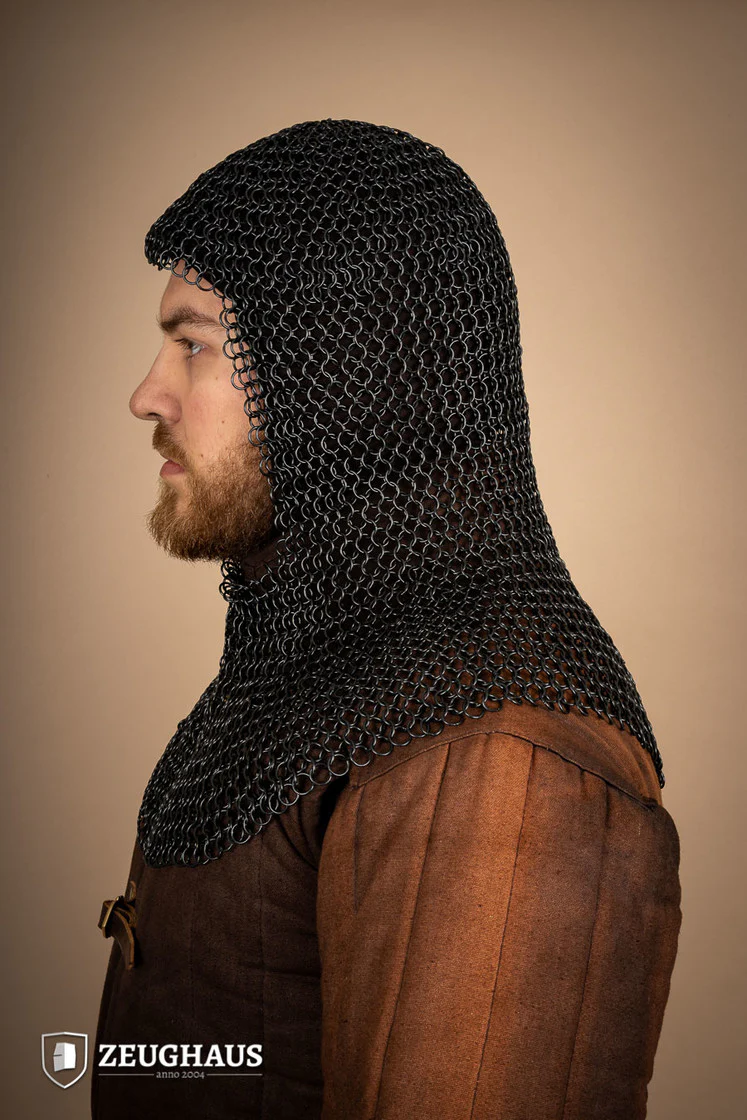Chainmail Hood Roundring 10mm Burnished - Image 4