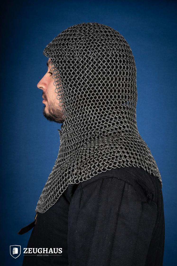 Chainmail Hood Roundring 9mm Steel Oiled - Image 3