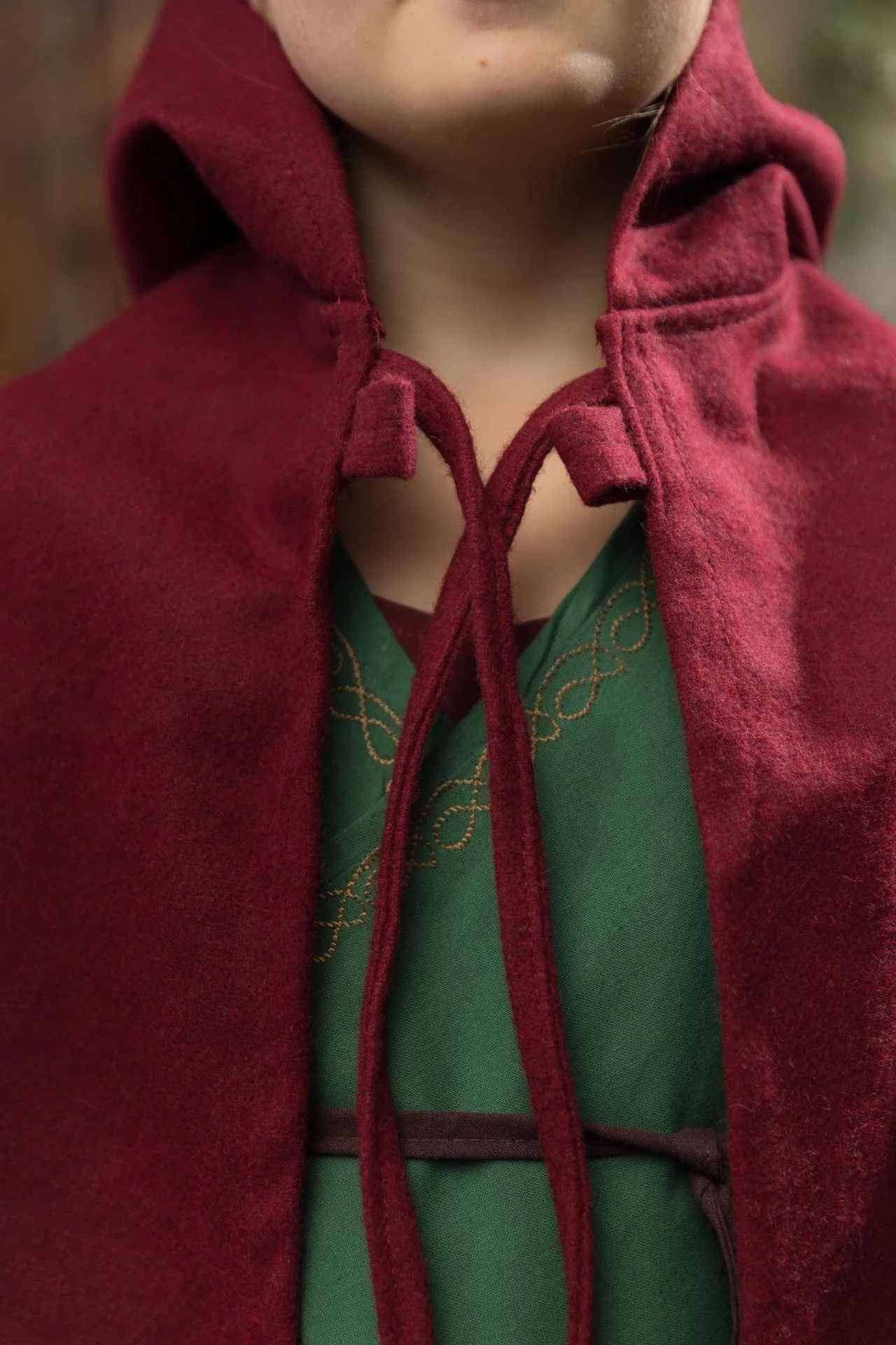Children's Cape Leanaa Red - Image 4