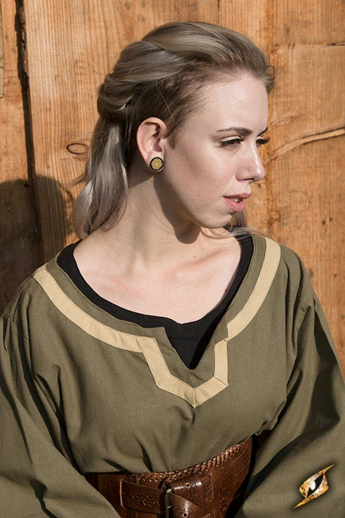 Dress Astrid Green/Beige - Image 3