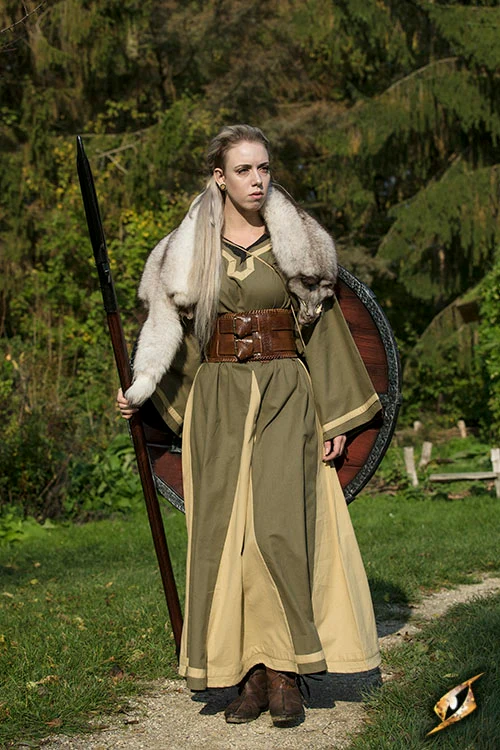 Dress Astrid Green/Beige - Image 4