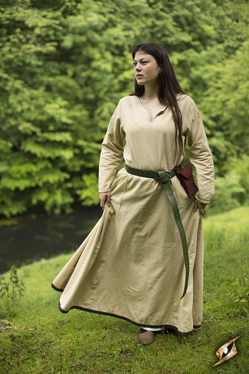 Dress Basic Brown/Beige - Image 3