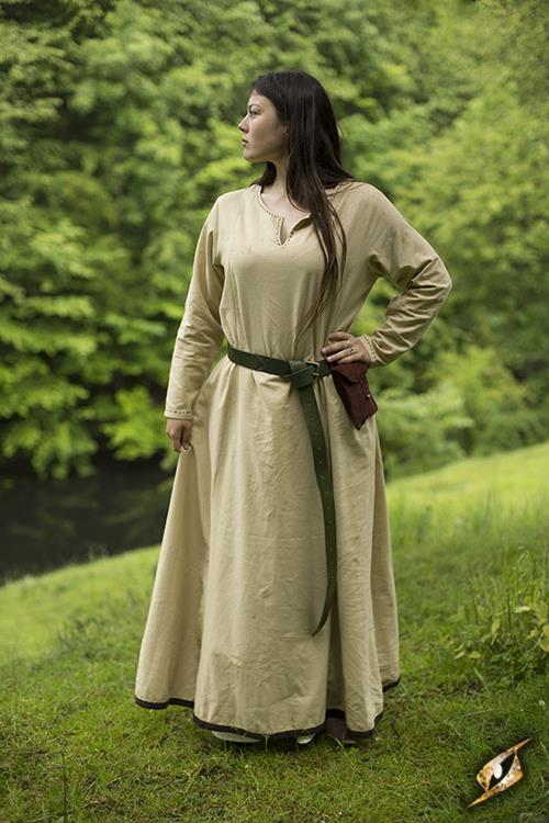 Dress Basic Brown/Beige - Image 4
