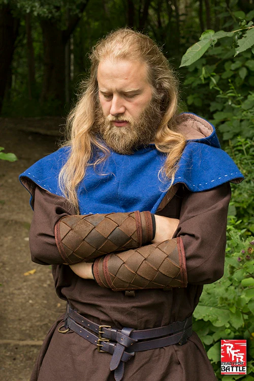 Ready for Battle Bracers Viking Brown - Image 3