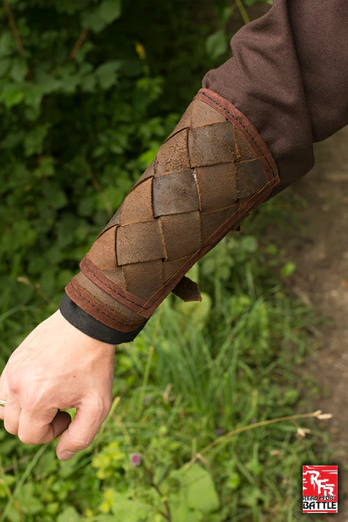 Ready for Battle Bracers Viking Brown - Image 4