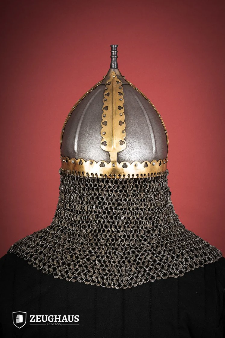 Rus Helmet with Riveted Aventail 1,6mm Antique - Image 5