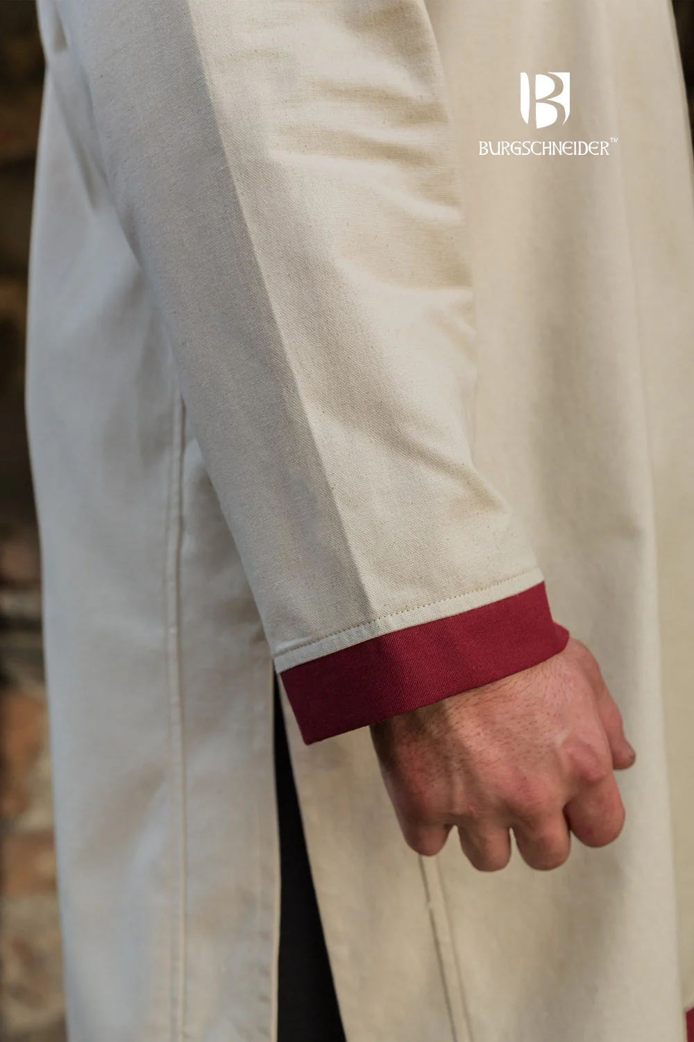 Rus Tunic Tobiasz Natural/Bordeaux - Image 5