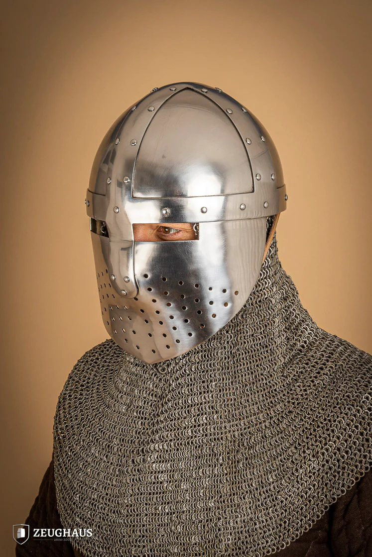 Spangenhelm with Facial 2mm Polished - Image 3
