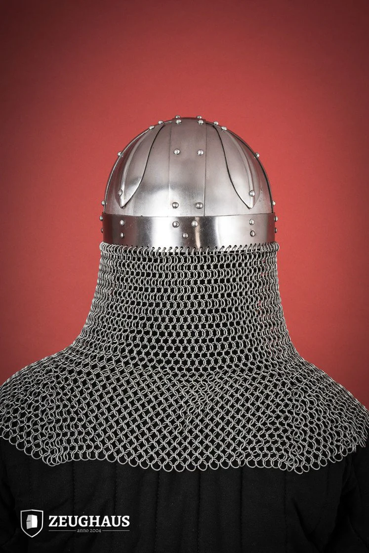 Viking Spectacle Helmet with Aventail 1,6mm Polished - Image 4